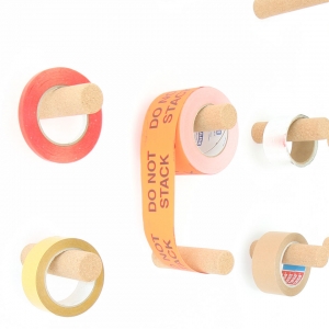 cork peg used as a tape hanger