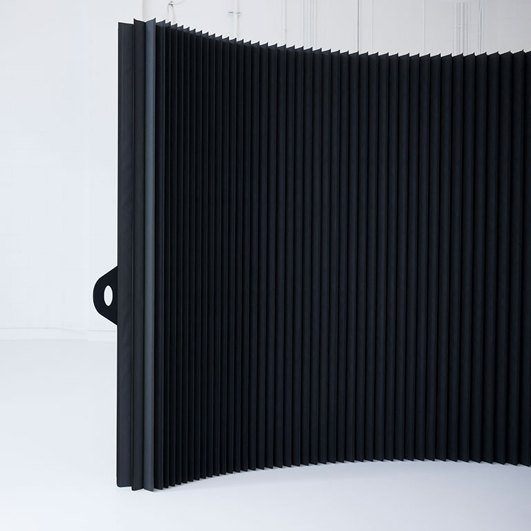 paper softwall mobile - black paper wall