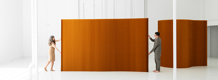 paper softwall | flexible freestanding partition