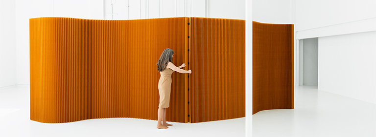 Paper Softwall Room Divider - Folding Cardboard Wall Dividers