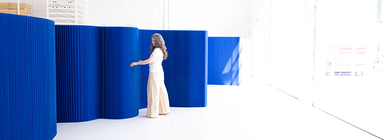 paper softwall | flexible freestanding partition