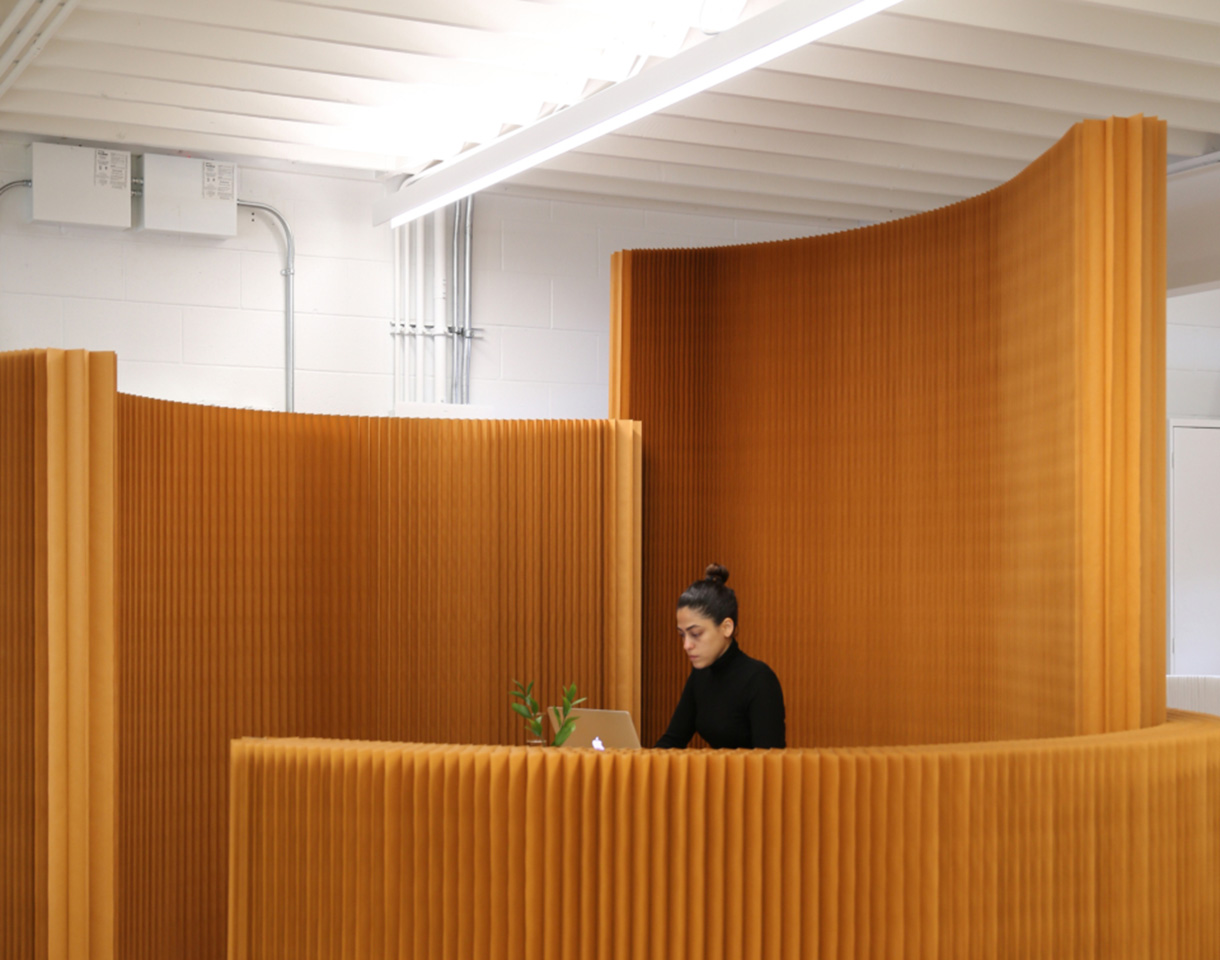 paper softblock | modular acoustic room divider