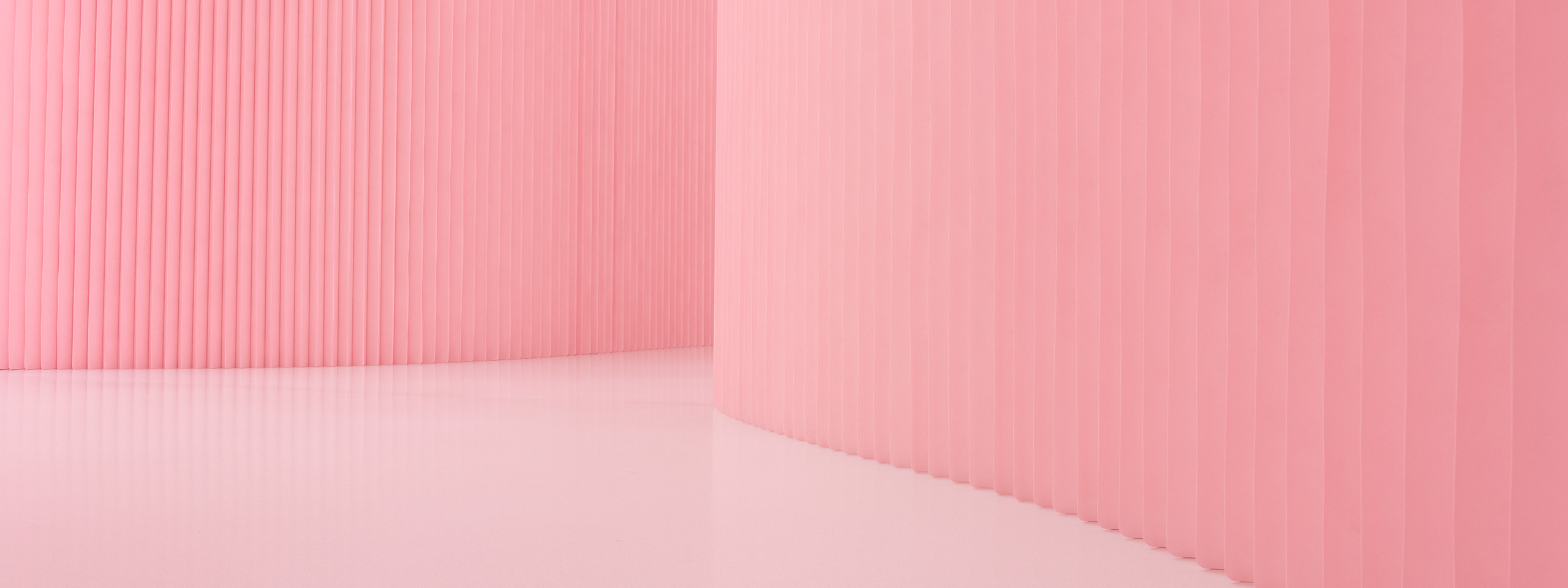 pink softwall, petal pink, Pantone 12-1305, custom colour walls, molo 04