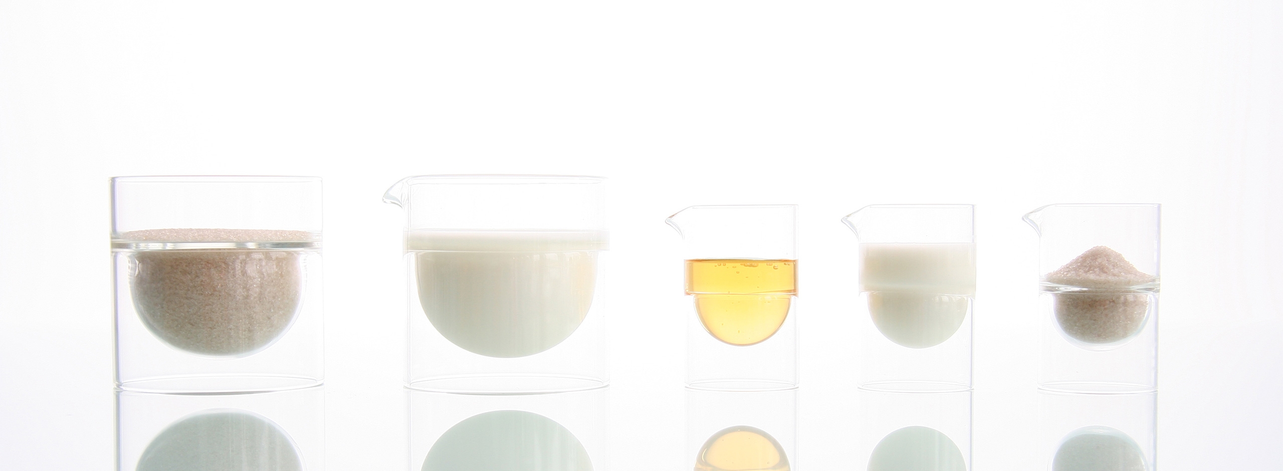 float glassware - Sugar - Cream Set