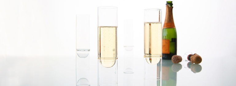 float glassware - barware - champagne flutes