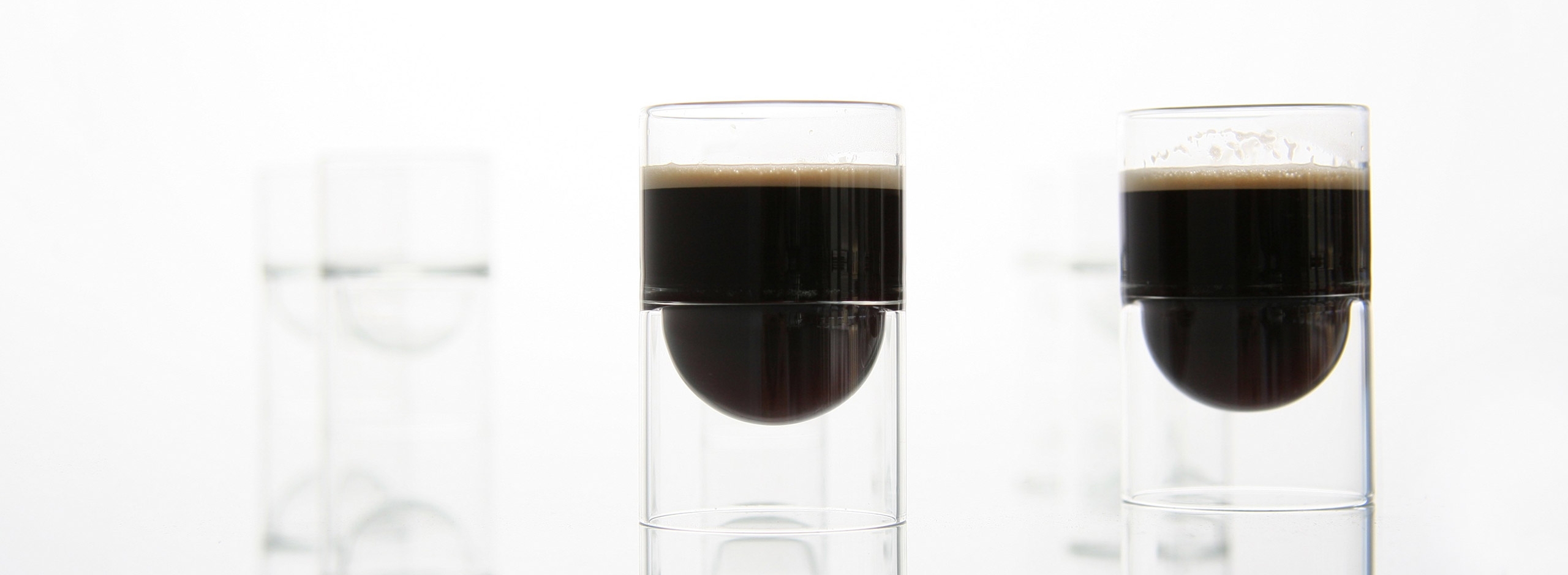 espresso in float liqueur glasses