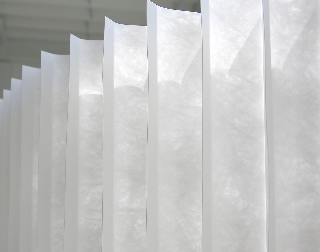 Modern sliding paper wall by molo - translucent - water resistant textile - Japanese washi paper - shoji screens