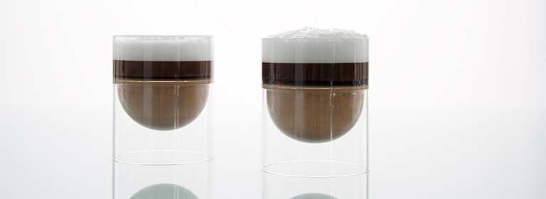 cappuccino in float glassware