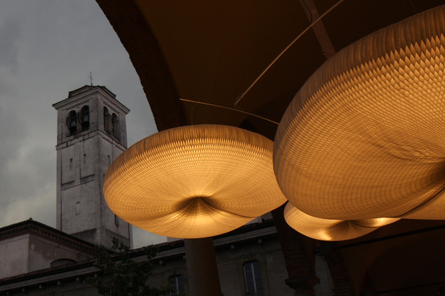 at night: cloud softlight mobile for MOST in Milan