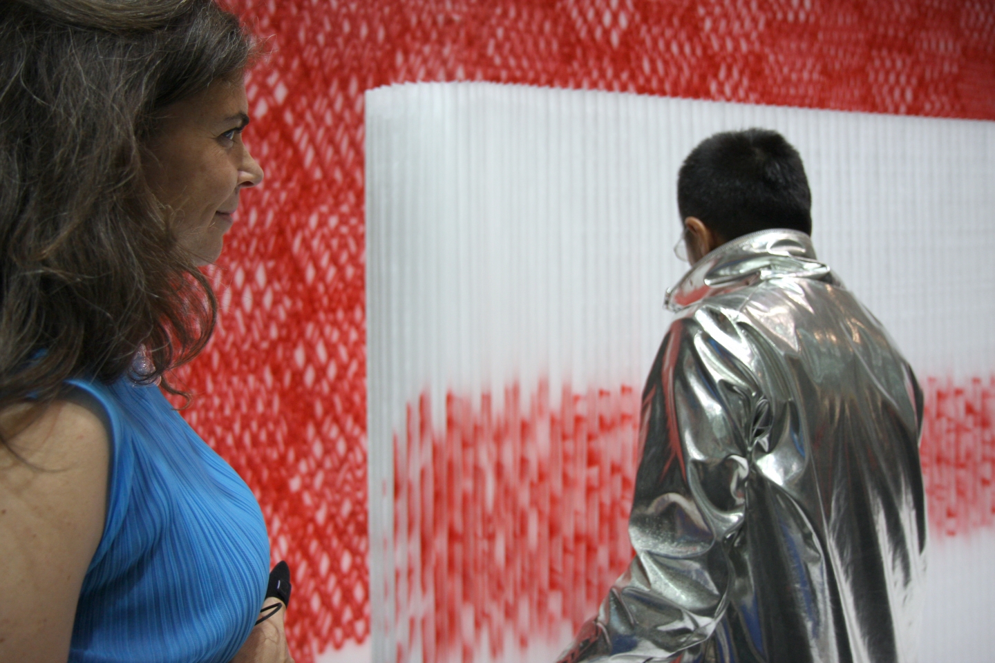 Sasaki heartbeat softwall installation at Dwell on Design in Los Angeles