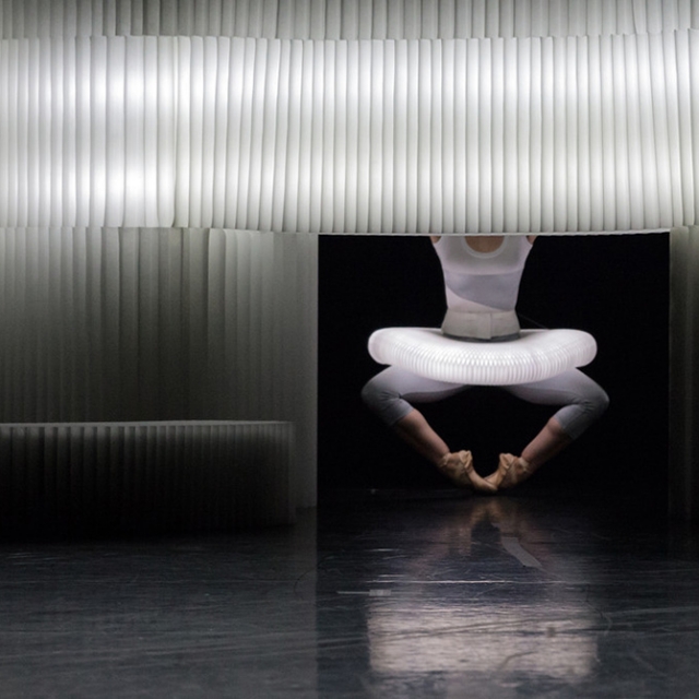 molo white textile softblocks for the Within the Space I Hold performed by Jessica Lang Dance