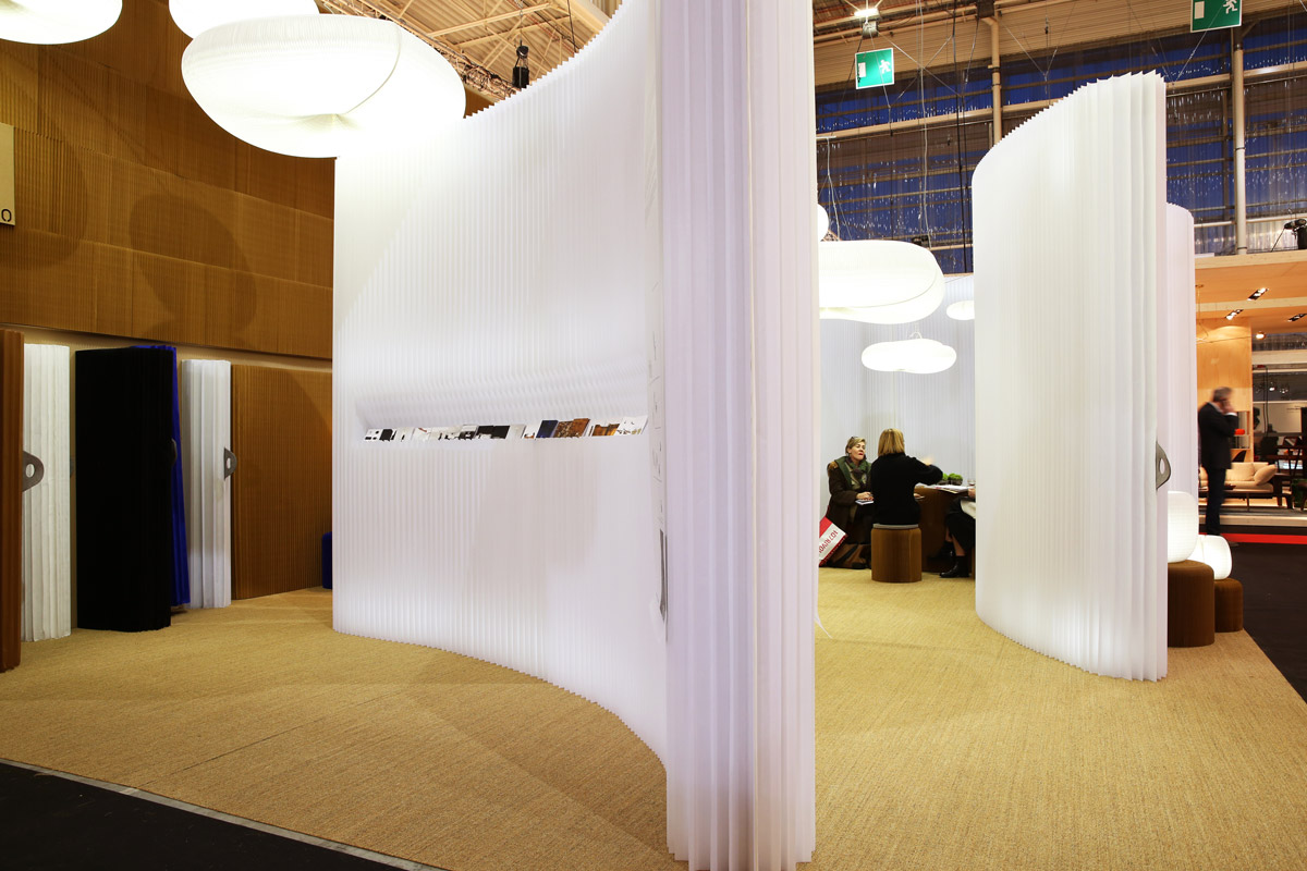 modified textile softwall at Maison & Objet 2014