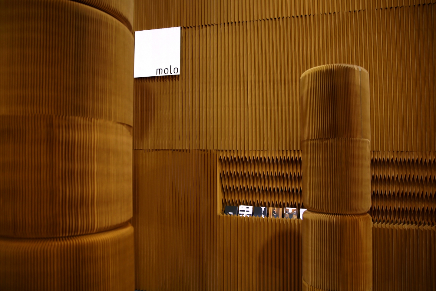 molo's installation at Maison & Objet in Paris, 2016 - paper furniture by molo