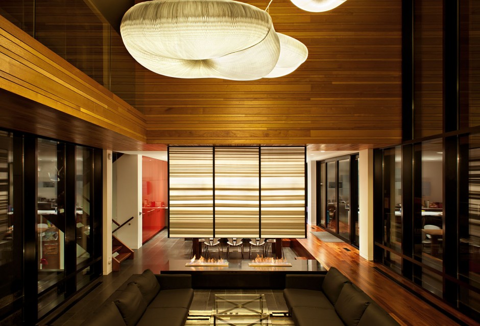 cloud softlight pendants at the thorncrest residence in