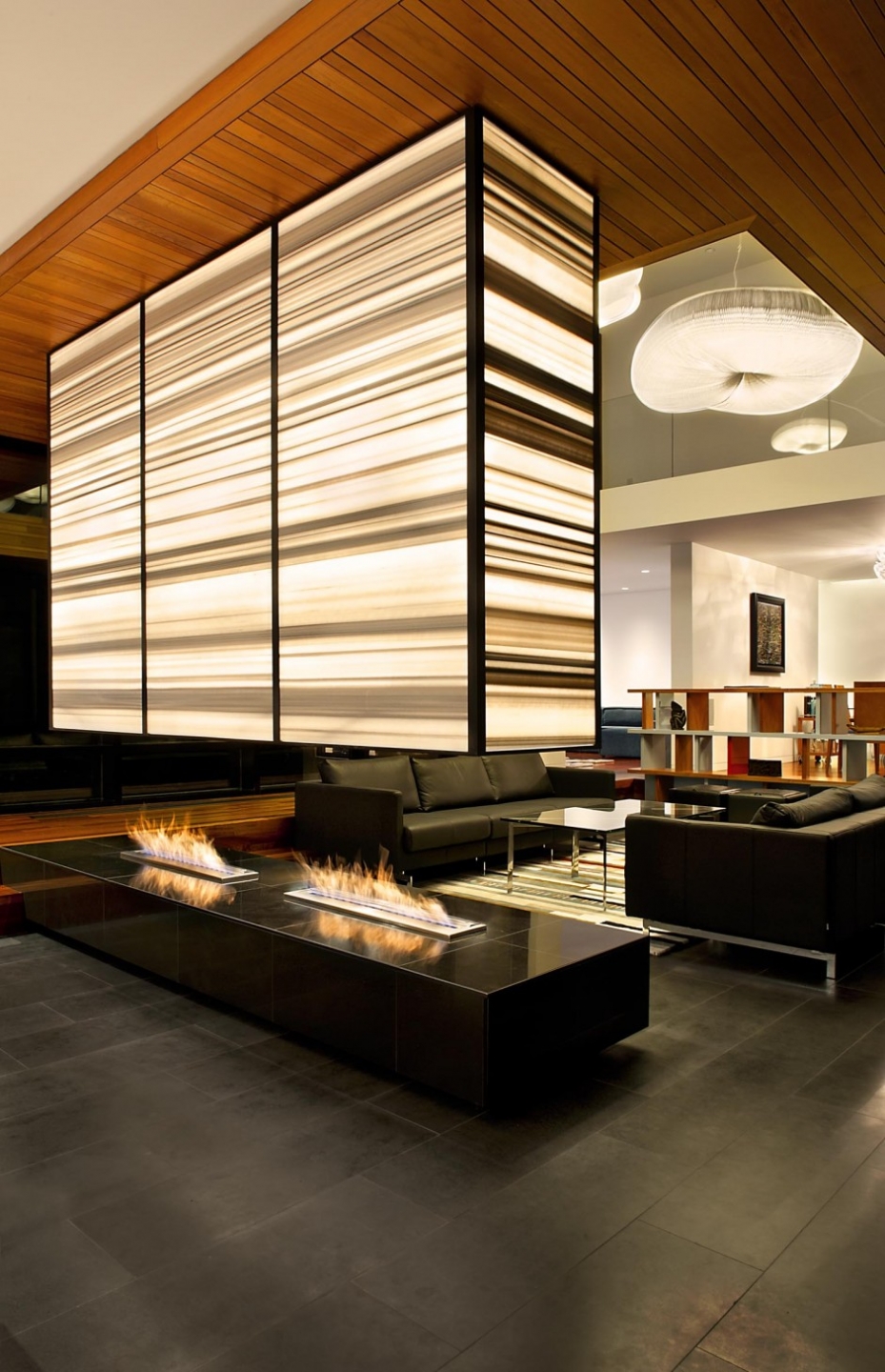 cloud softlight pendants at the thorncrest residence in