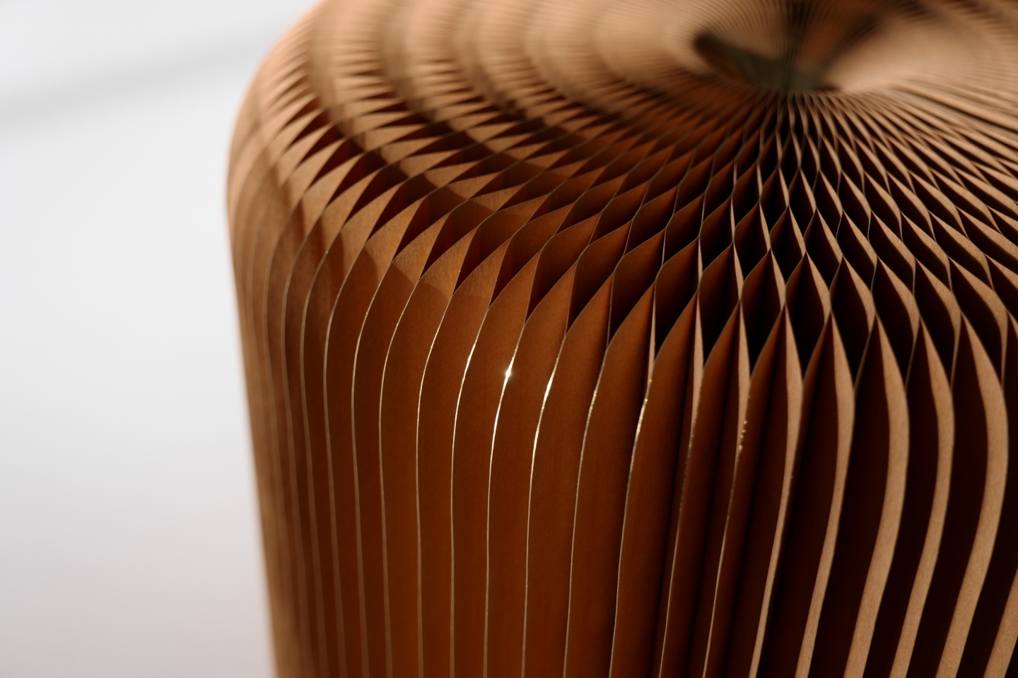 flexible seating by molo - gilded paper softseating fanning stool