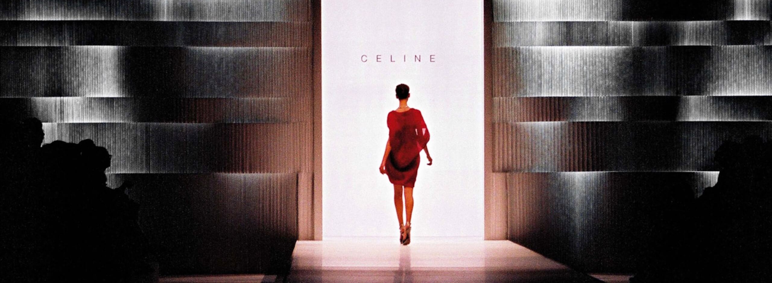 fashion show backgrounds and backdrops - celine