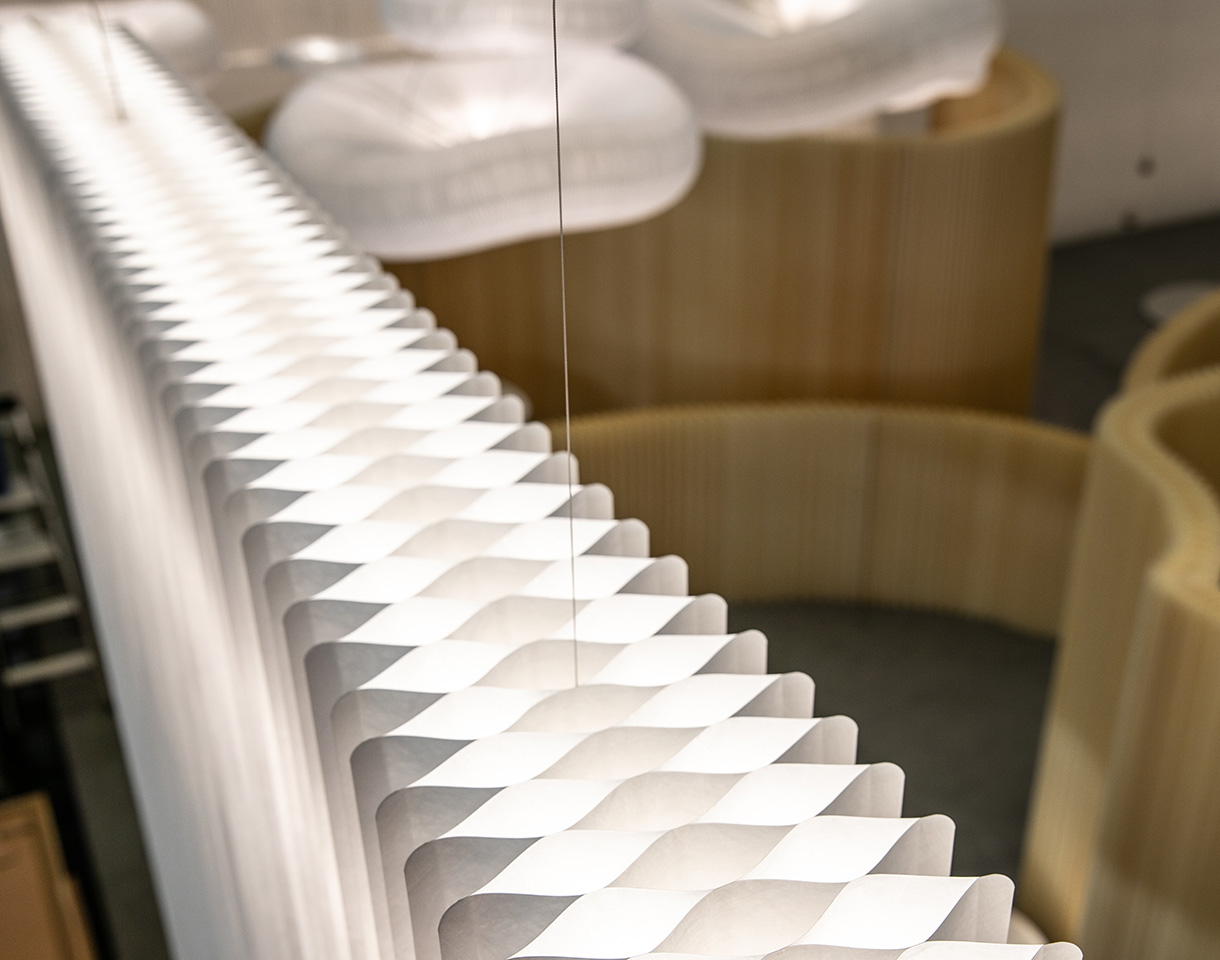 suspended softwall luminarie_illuminated wall system