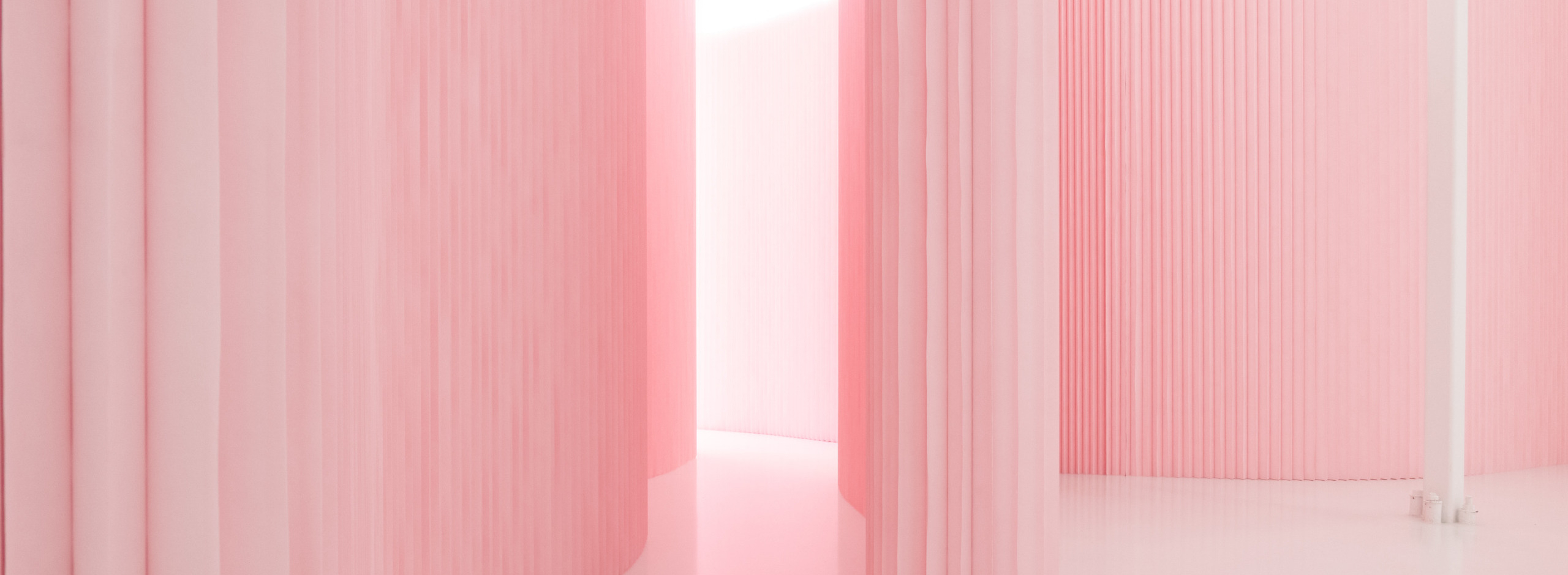 pink softwall - petal pink - Pantone 12-1305 custom colour walls - molo