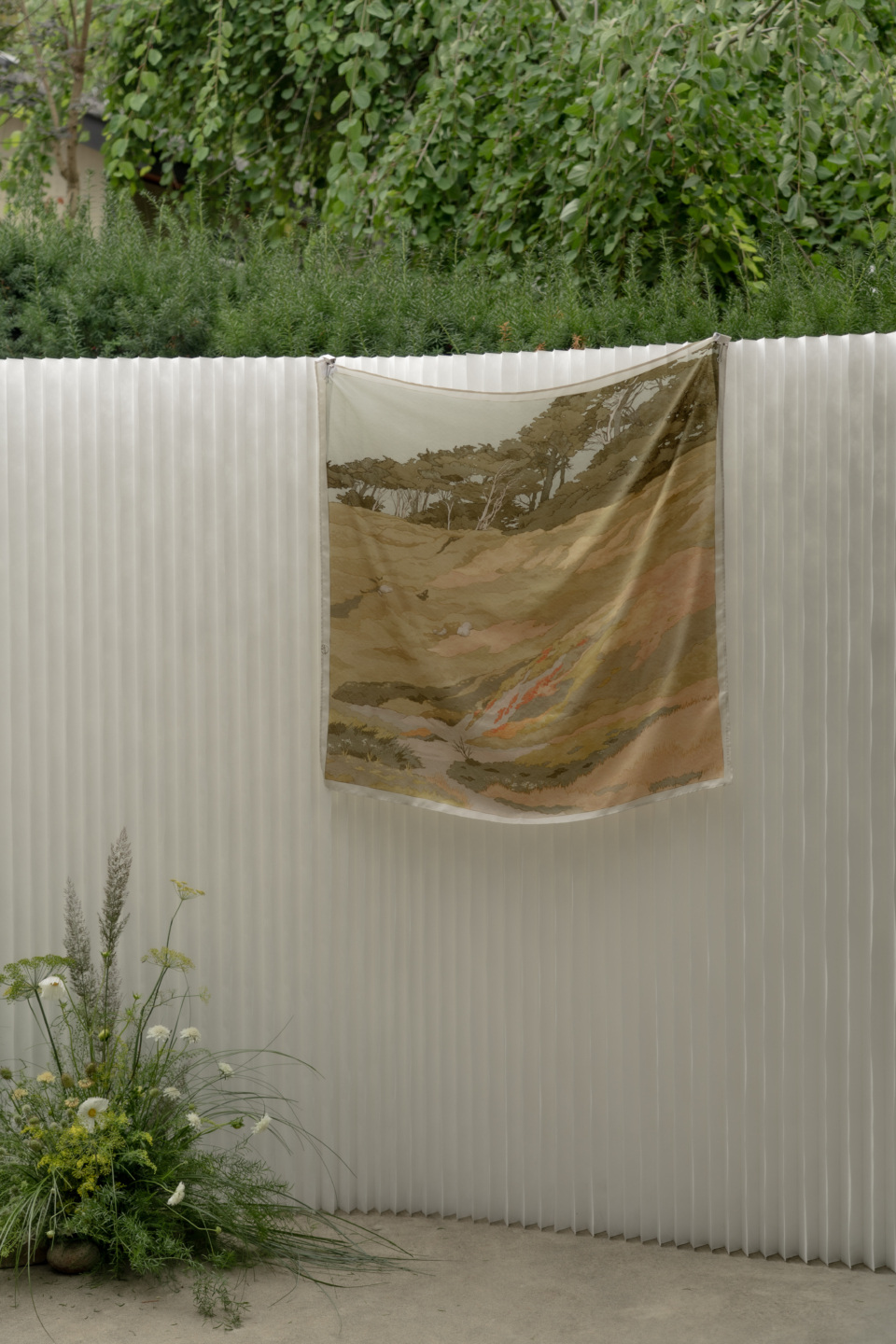 softwall softseating white textile honeycomb modular partition event pop-up molo Stephanie Forsythe Todd MacAllen