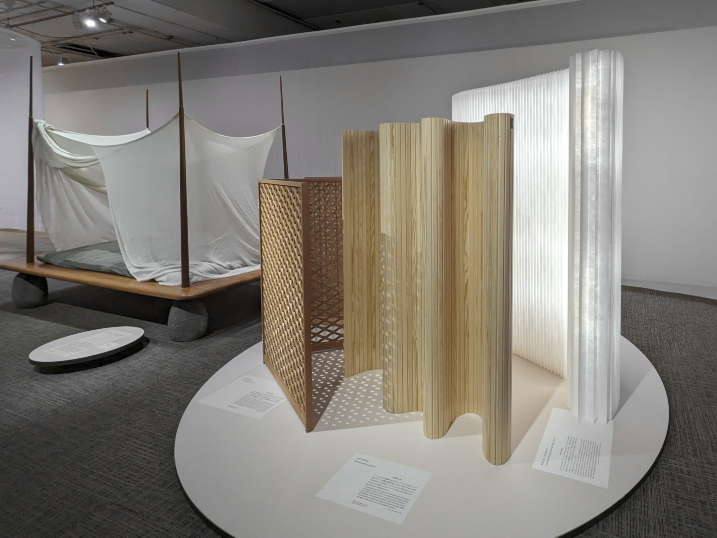 molo white textile softwall for exhibition Tsu-tsu-mu by Japan Design Committee at Matsuya Ginza Stephanie Forsythe Todd MacAllen
